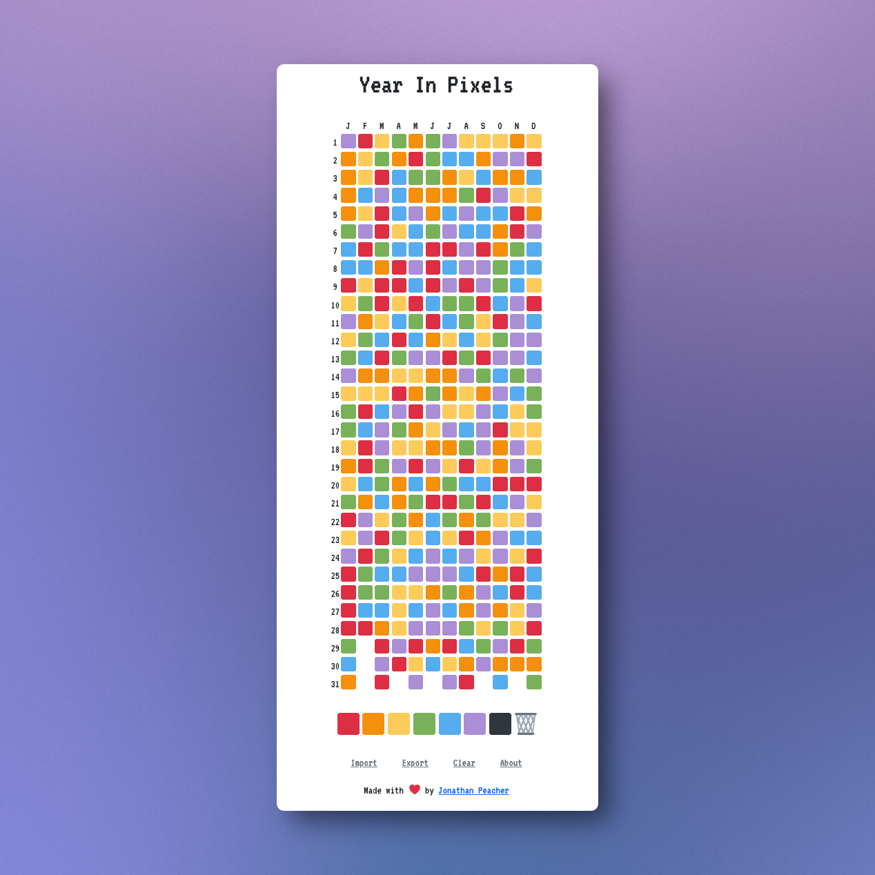 Year in Pixels